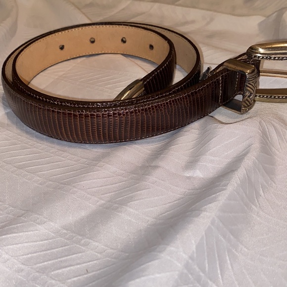 Brighton vintage leather belt size 33.5” - Picture 9 of 17